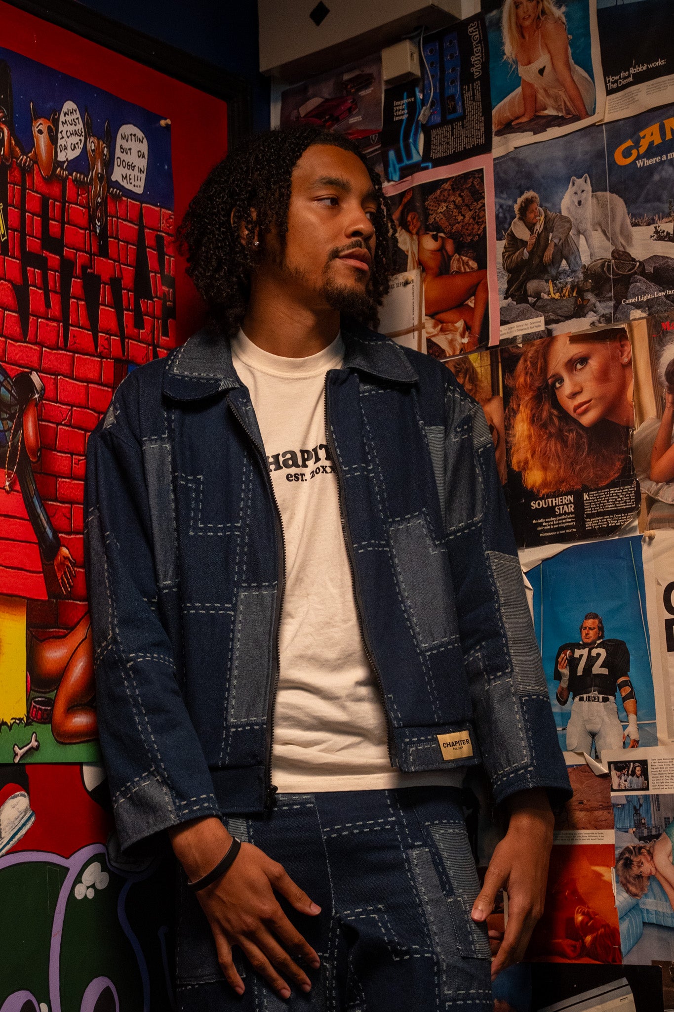 Etched Denim Jacket