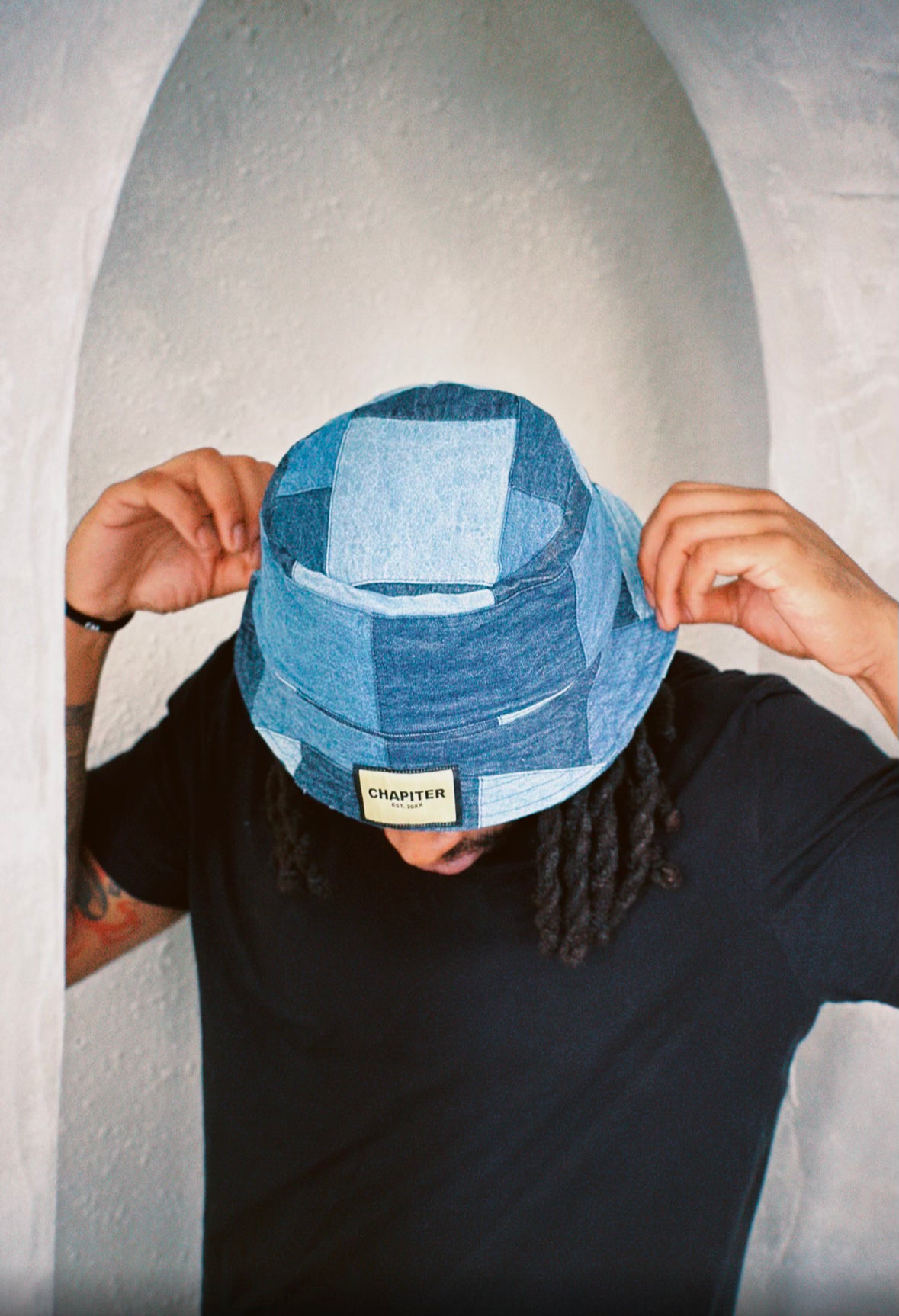 Denim Patches Bucket Hat