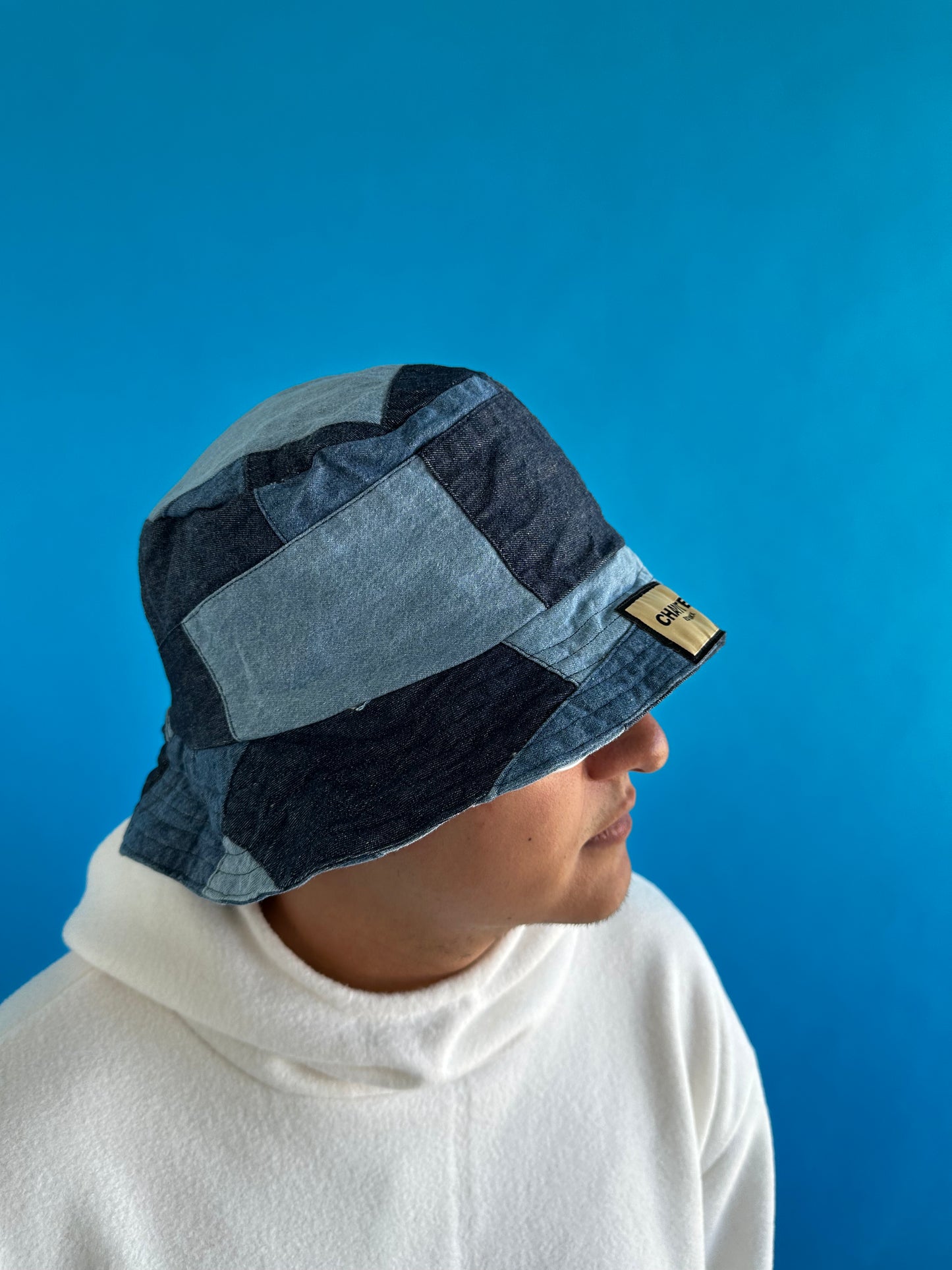 Denim Patches Bucket Hat