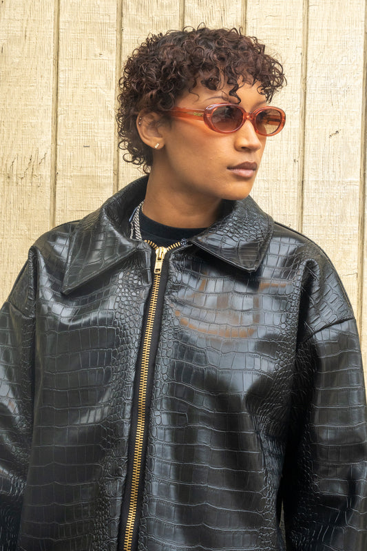 Crocodile Skin Jacket