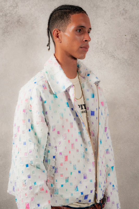 White Mosaic Jacket